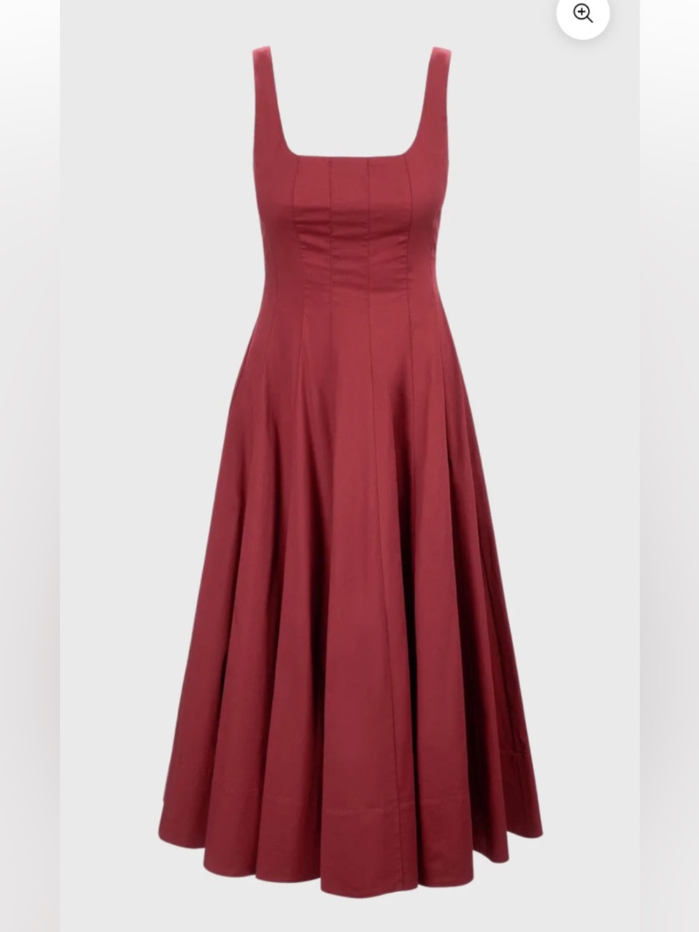 STAUD Wells Midi Dress, size 2 NWT
